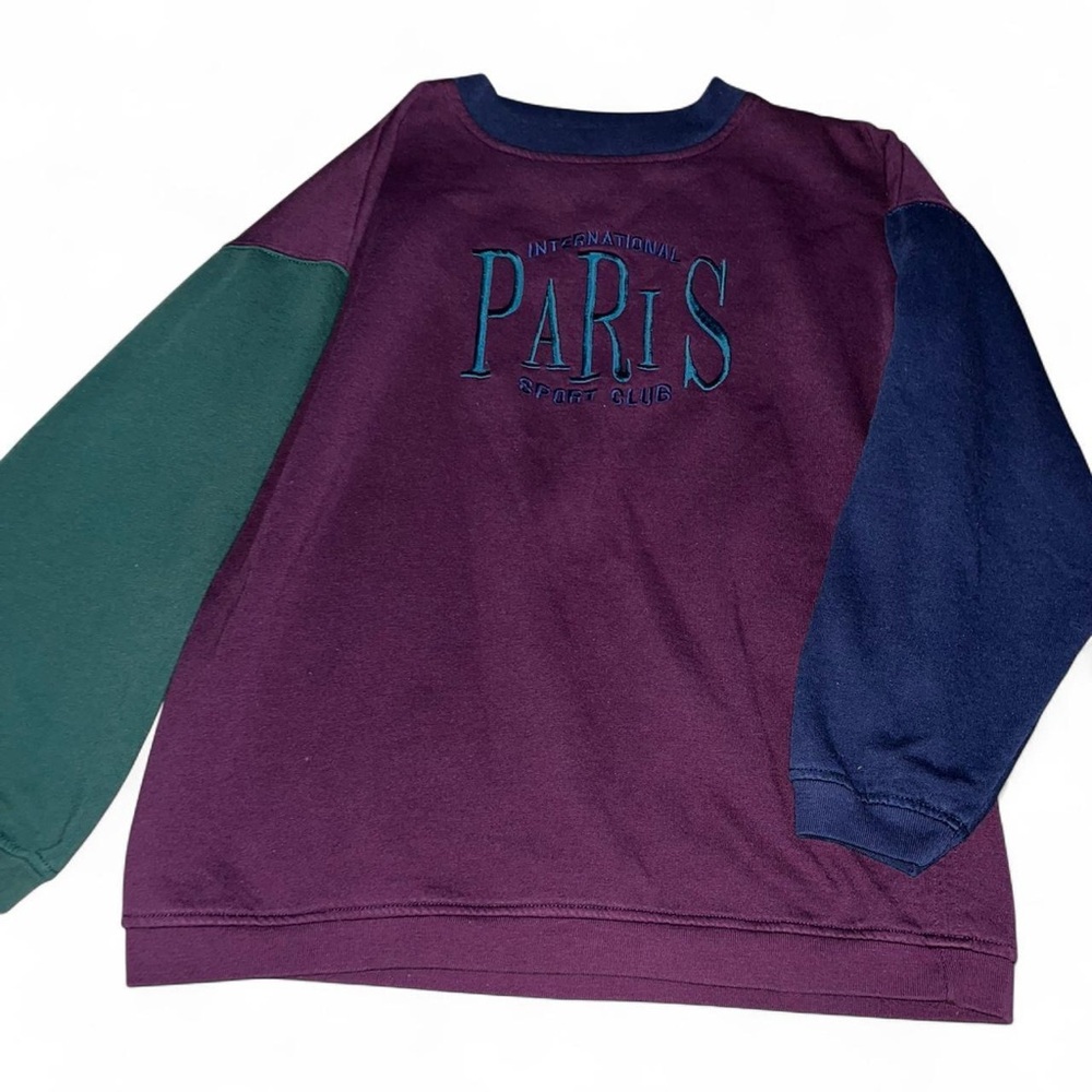 Paris Sport Club Purple and Green Sweatshirt
